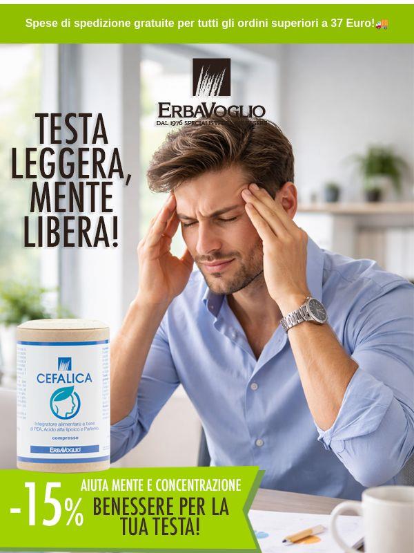 Addio Mal di Testa, con Cefalica di Erbavoglio 🌿