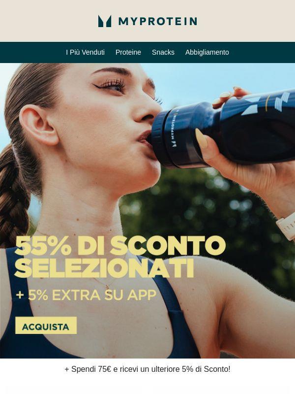 Inizia 📣 55% di Sconto sui Selezionati