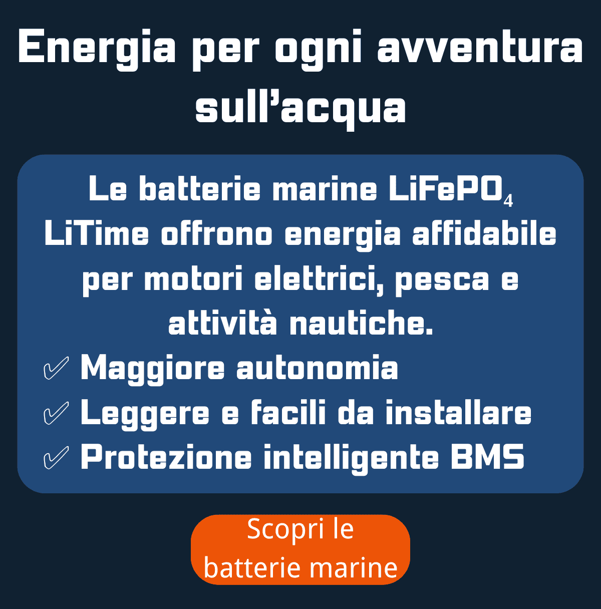 batteria del motore elettrico per la pesca a traina