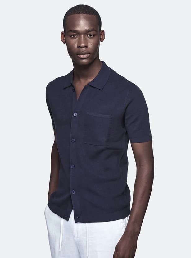 Polo camicia mezza manica 100% cotone