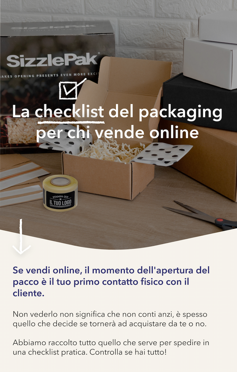 La checklist del packaging per chi vende online