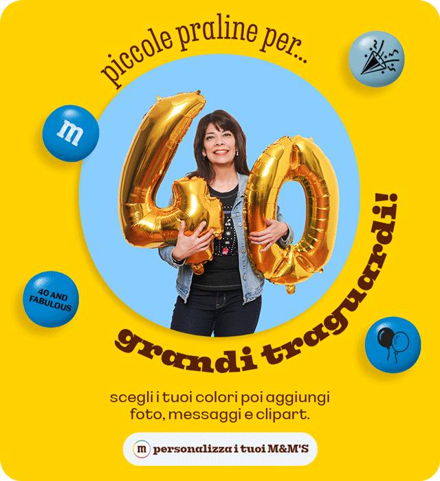 PERSONALIZZA I TUOI M&M'S