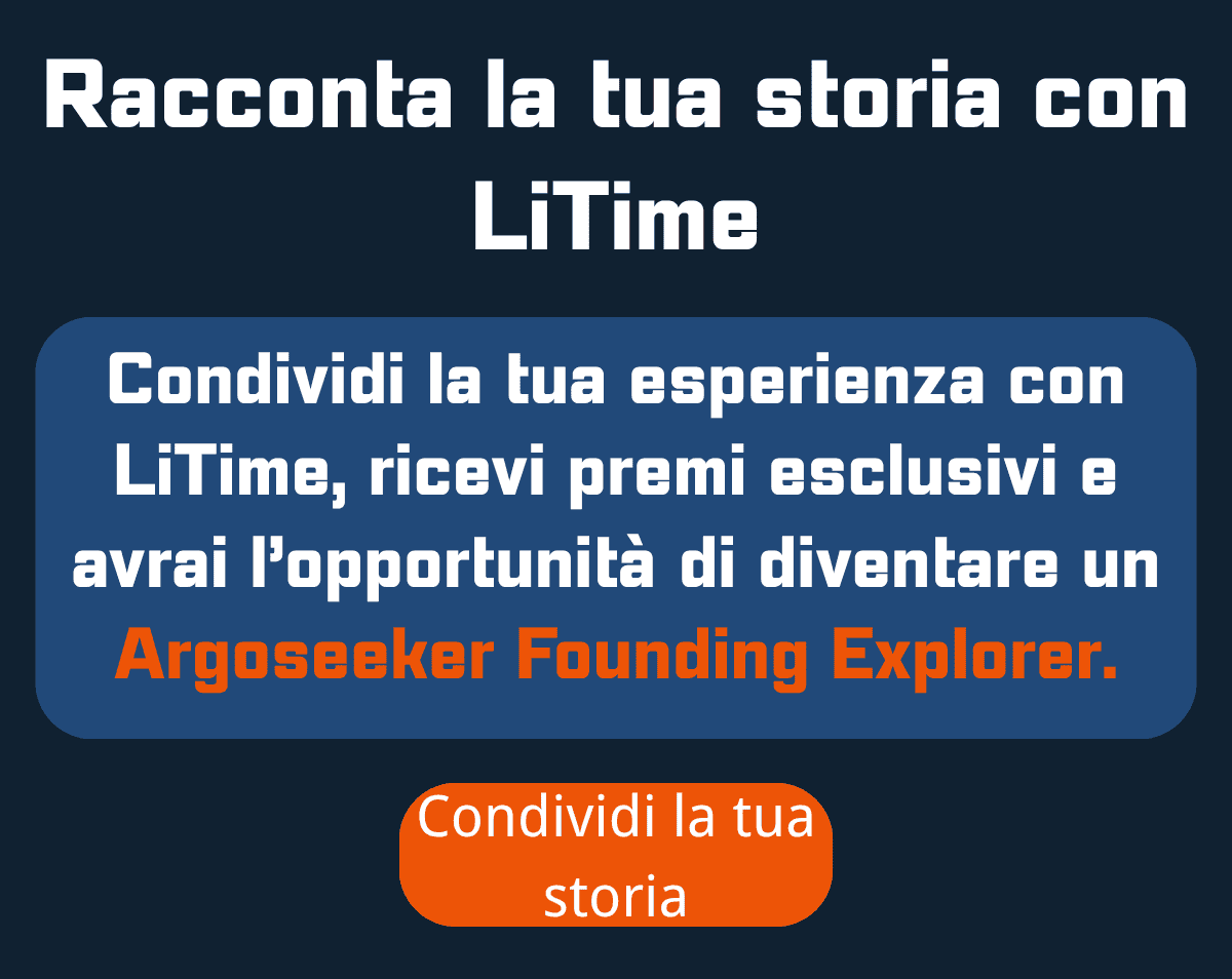Questo è il modulo di partecipazione alla campagna LiTime Go Electric Stagione 2.