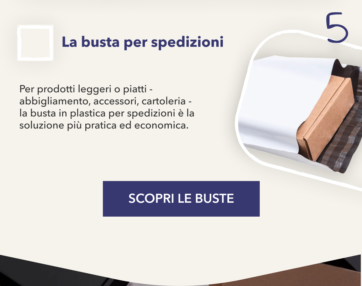La busta per spedizioni