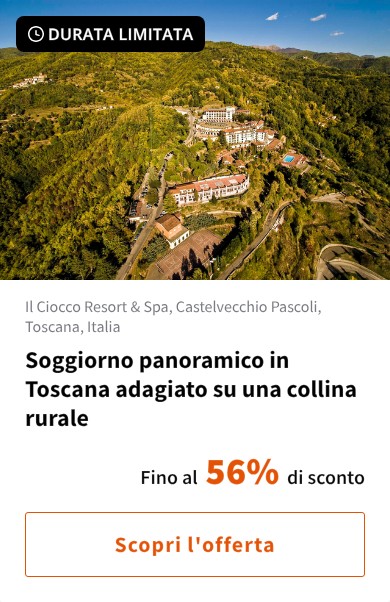 Soggiorno panoramico in Toscana adagiato su una collina rurale