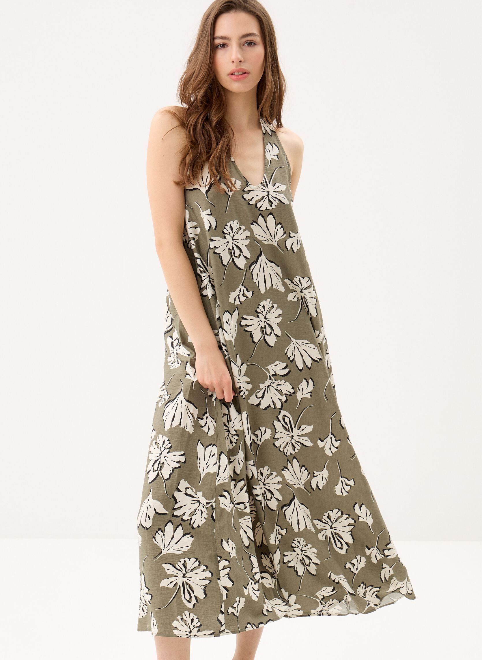 Vero Moda Vestiti Vmjennifer S/L Ankle Dress Wvn Btq Sp donna verde