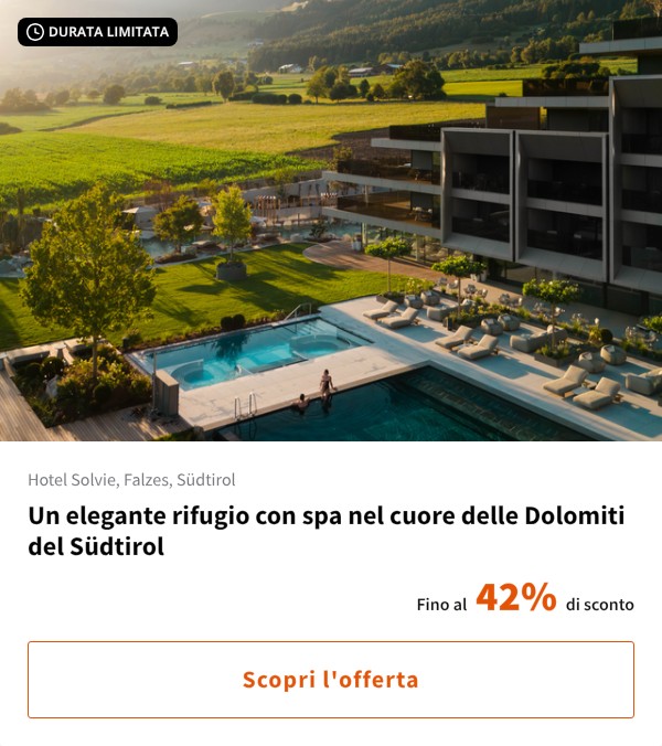Un elegante rifugio con spa nel cuore delle Dolomiti del Südtirol