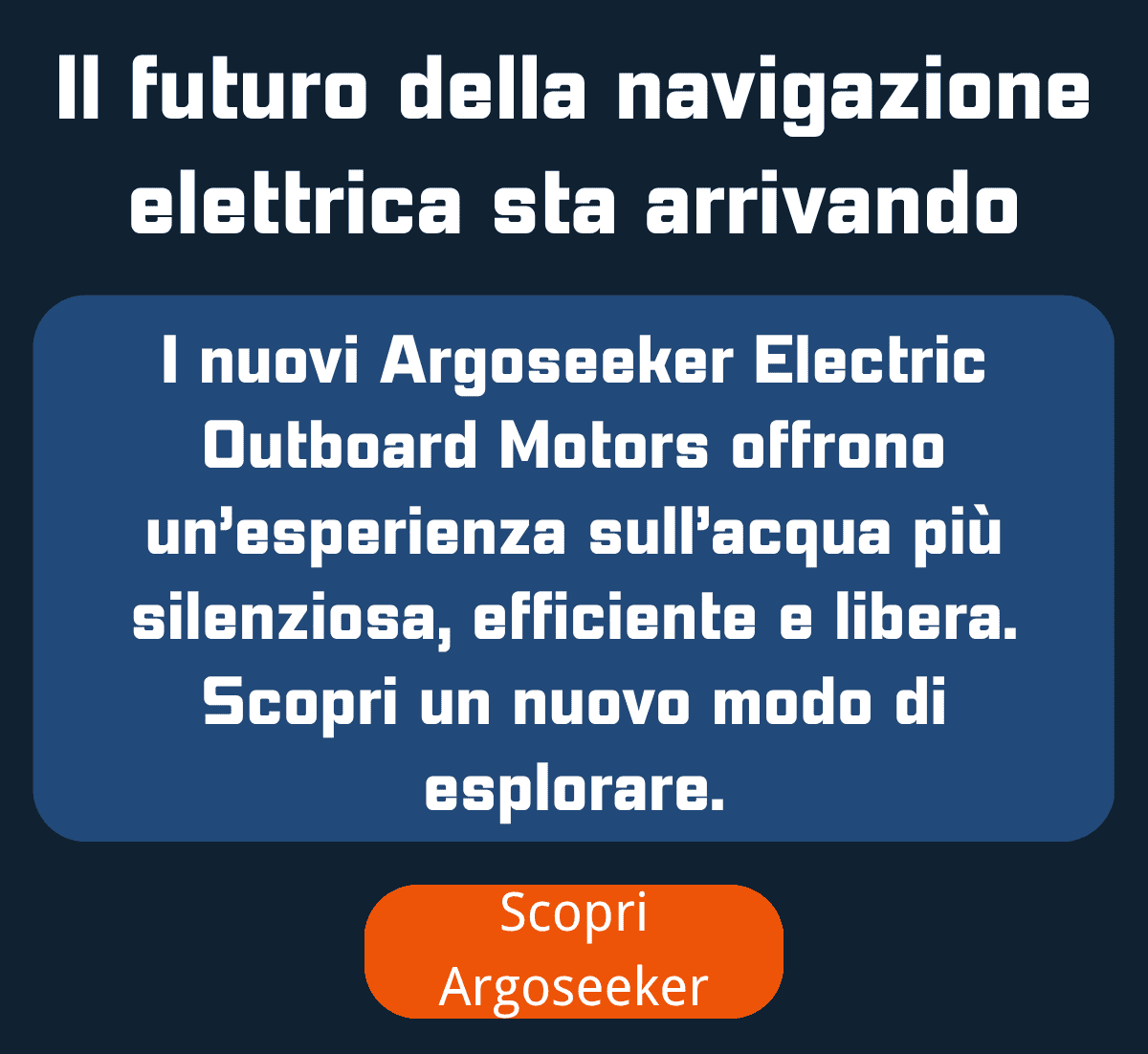 motore fuoribordo elettrico Argoseeker