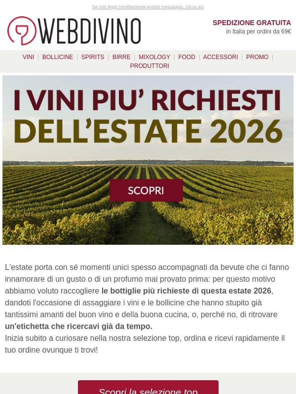 Le bottiglie più richieste dell'estate ☀️