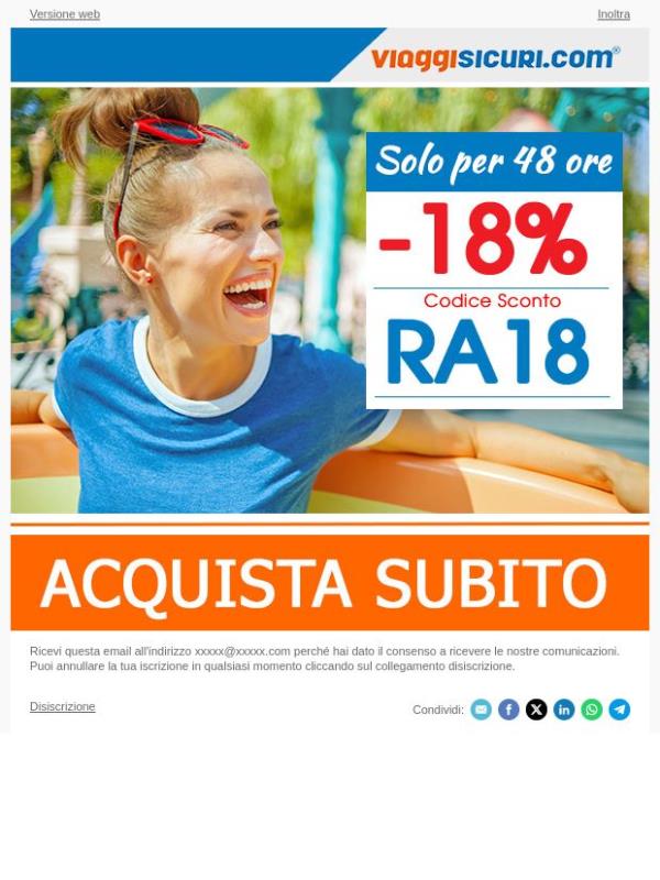 - 18% su tutte le nostre polizze!