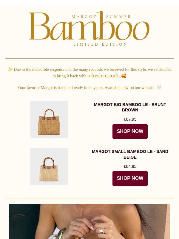 ✨ Margot in Bamboo is back! 🤍