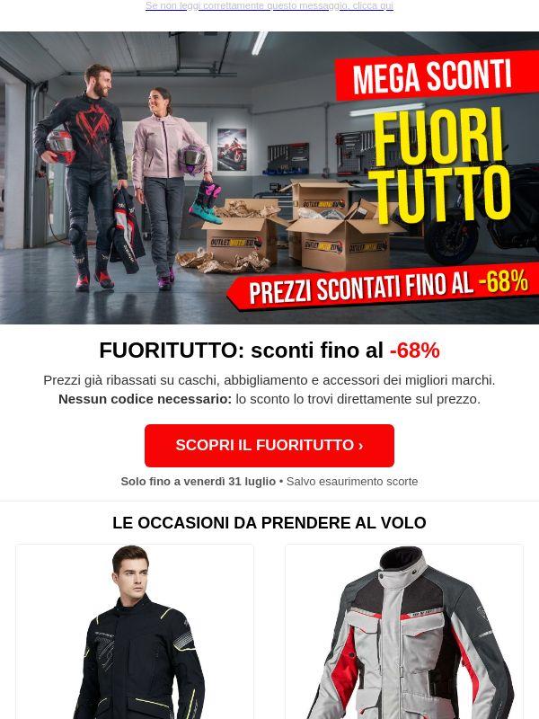 Il fuoritutto Outletmoto.eu è iniziato: fino a -68%