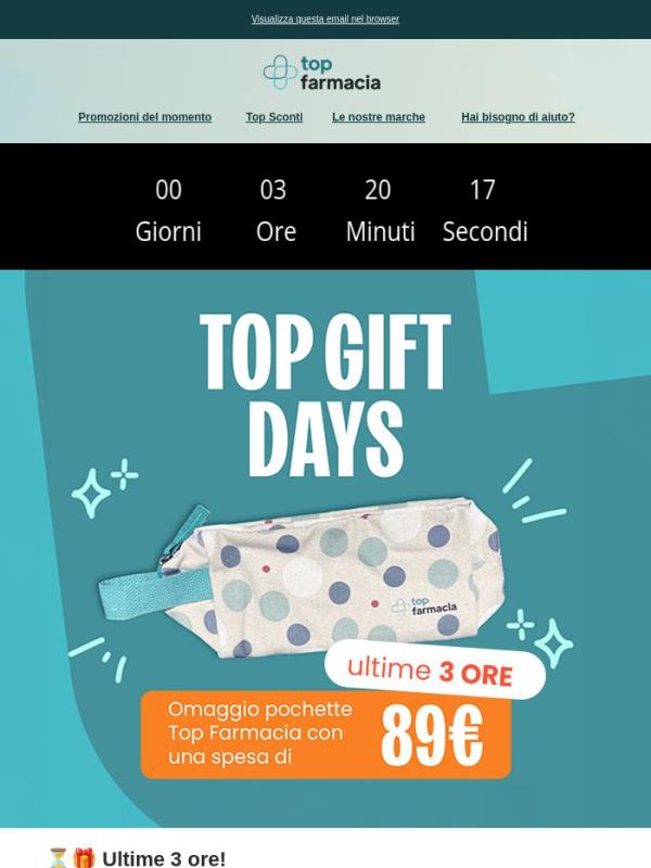 ⏰ Ultime 3 ore: il regalo sta per finire…