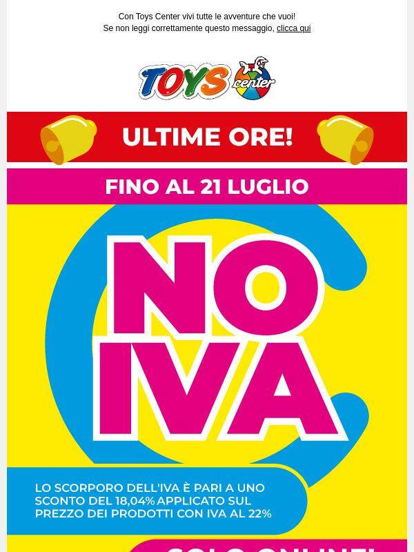 ⏰ ULTIME ORE! NO IVA su TUTTO, solo ONLINE!