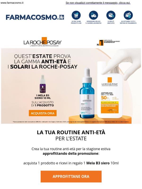 🎁 La Roche-Posay: per te, 1 Mela B3 siero 10ml!