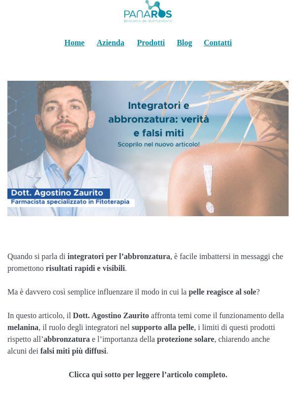 Gli integratori per l’abbronzatura funzionano davvero?+