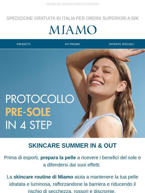 ☀️ Prepara la pelle al sole: segui i 4 step Miamo ☀️
