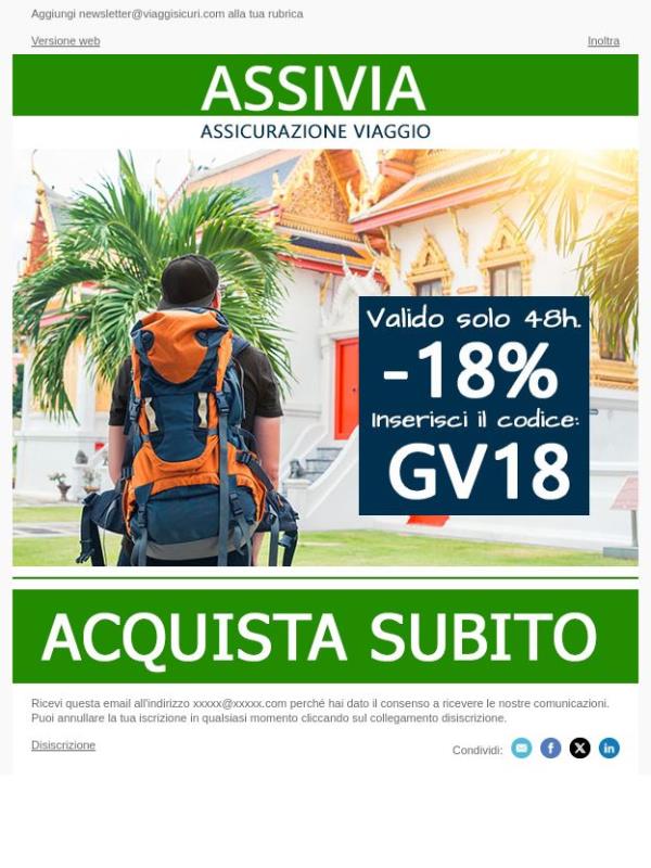 - 18% su tutte le nostre polizze!