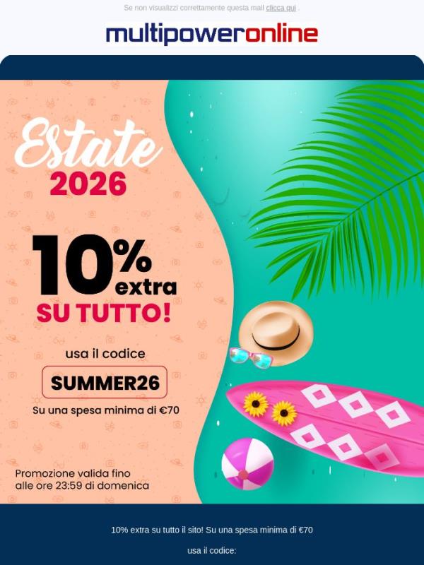 ✨10% extra SU TUTTO il sito!🔥