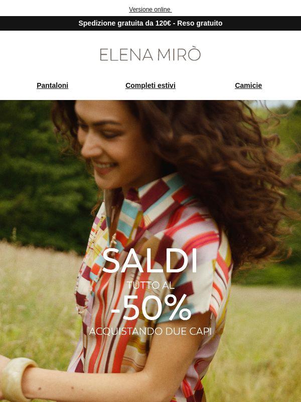 Saldi: tutto al -50% acquistando due capi