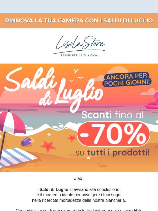 ⌛ I SALDI di Luglio si avviano alla conclusione: è il momento ideale per i tuoi acquisti