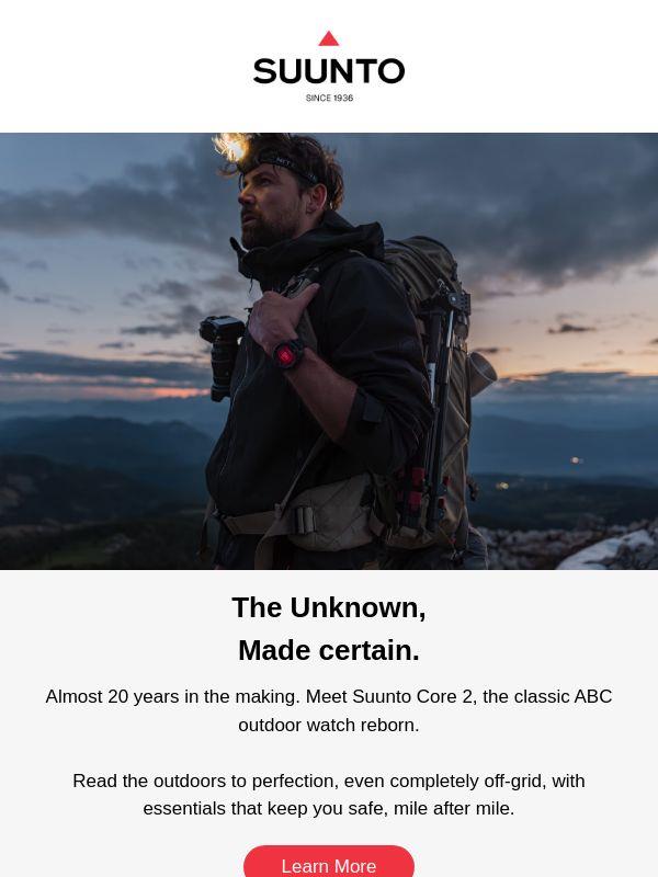 The Wait Is Over. Suunto Core 2 Is Here.