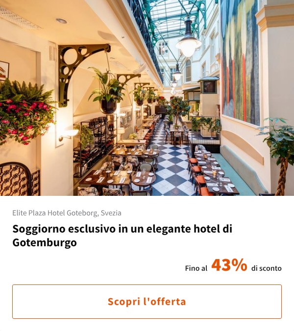 Soggiorno esclusivo in un elegante hotel di Gotemburgo