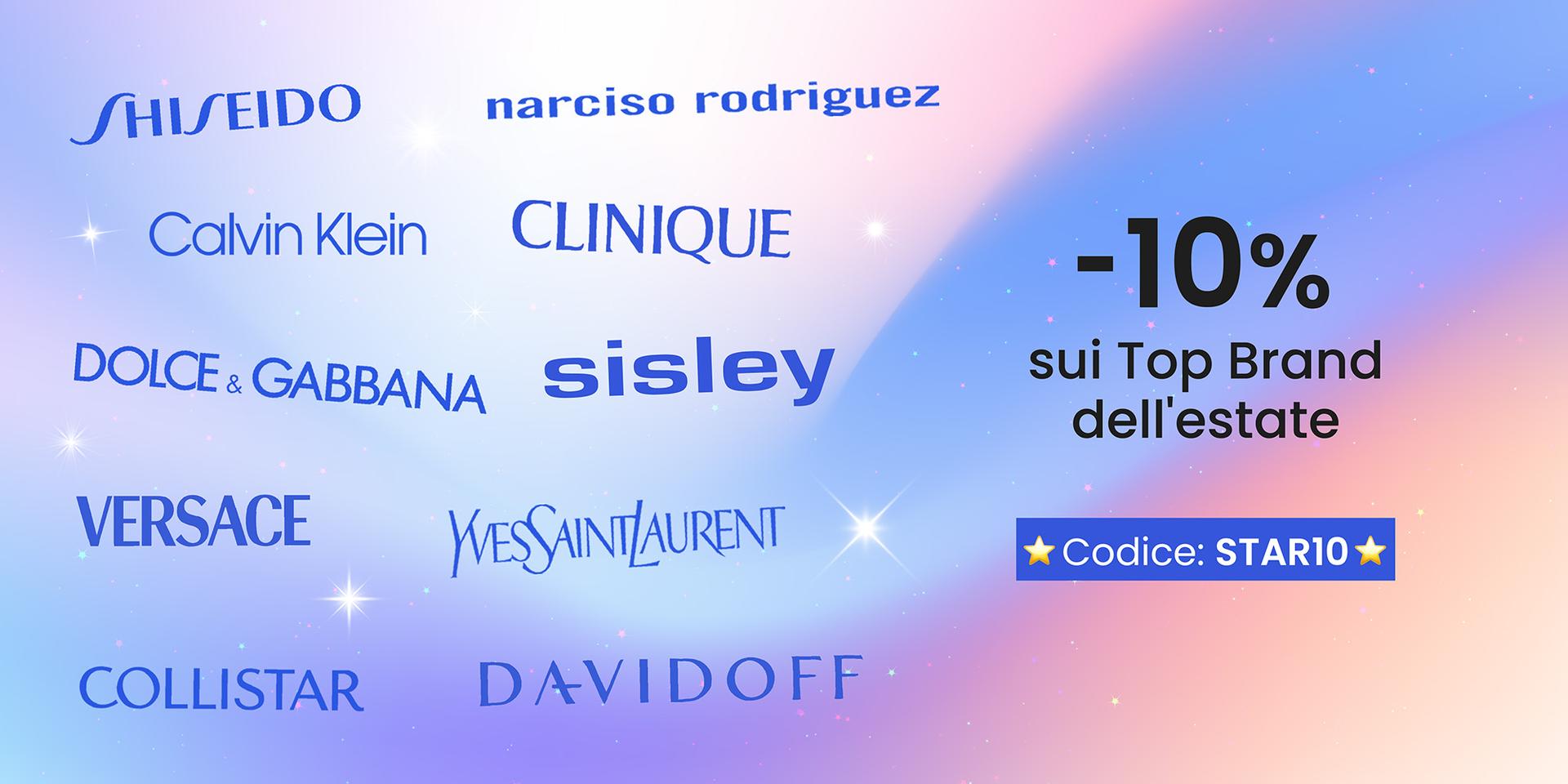 ✨ -10% sui Top Brand dell'estate!