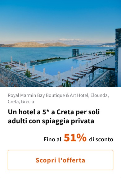 Un hotel a 5* a Creta per soli adulti con spiaggia privata