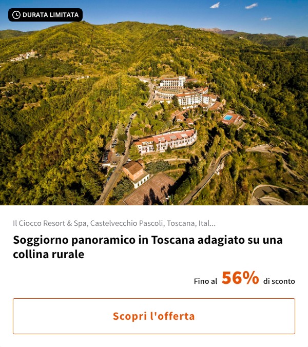 Soggiorno panoramico in Toscana adagiato su una collina rurale