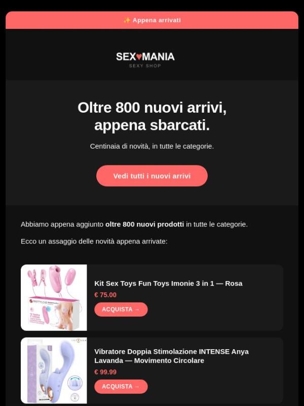 Sono arrivati oltre 800 nuovi prodotti