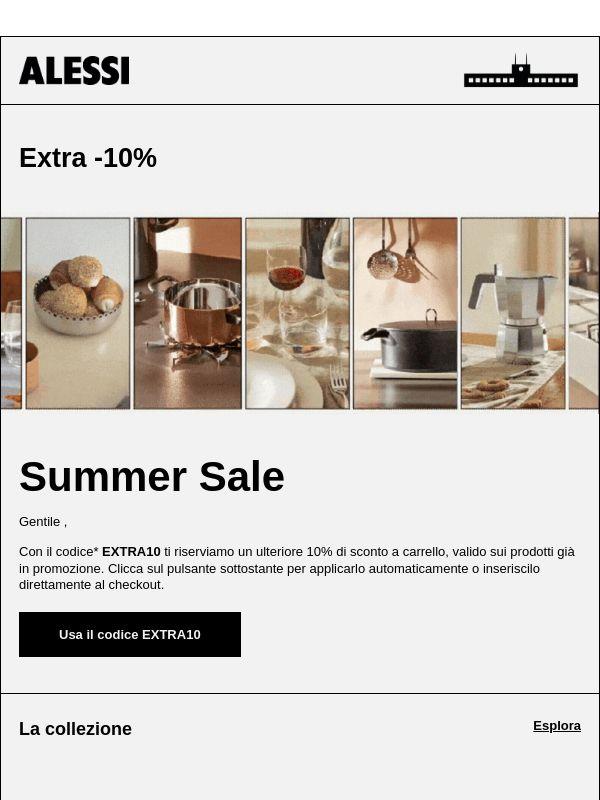 Saldi estivi: un vantaggio extra solo per te