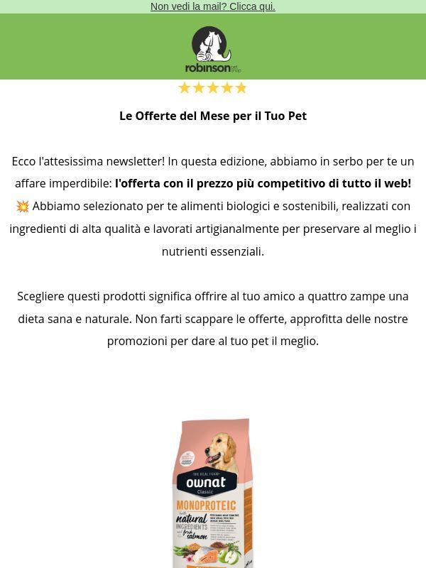 🐶 😺Gli alimenti per il tuo amico a quattro zampe al prezzo più basso del web!