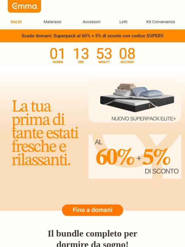 Nuovo Superpack Elite+ 🌙 comfort al -60% + 5% extra