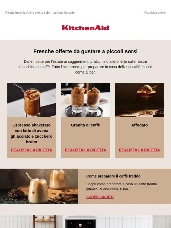 Un nuovo modo di gustare il caffè anche d'estate