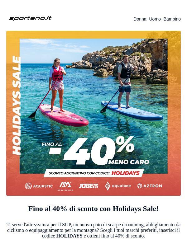 Scegli la tua attività estiva e ottieni fino al 40% di sconto!
