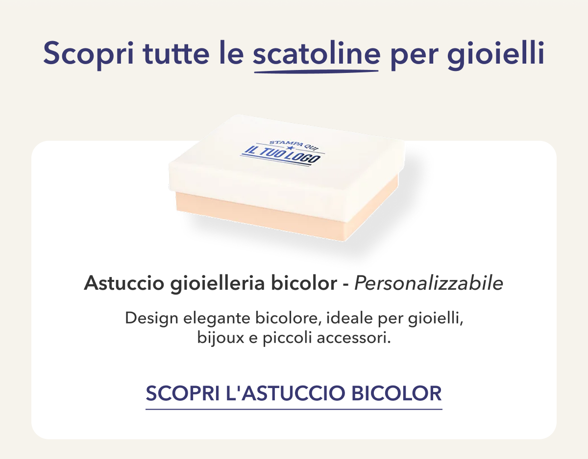 Scopri l'astuccio bicolor.