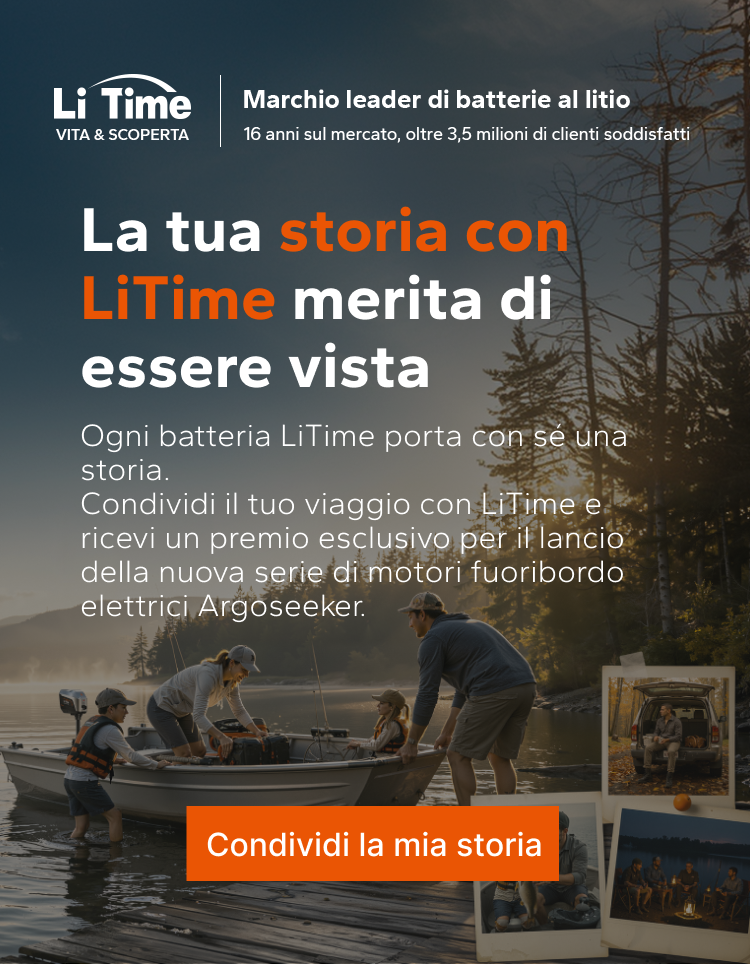 La tua storia con LiTime merita di essere vista. Condividila e scopri il premio Argoseeker.