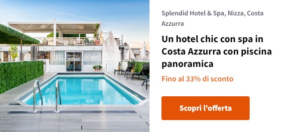 Un hotel chic con spa in Costa Azzurra con piscina panoramica