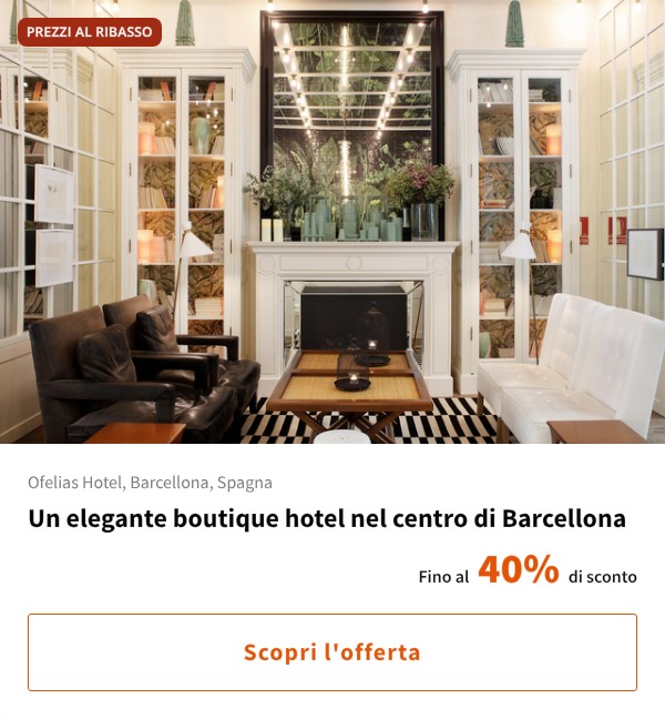 Un elegante boutique hotel nel centro di Barcellona