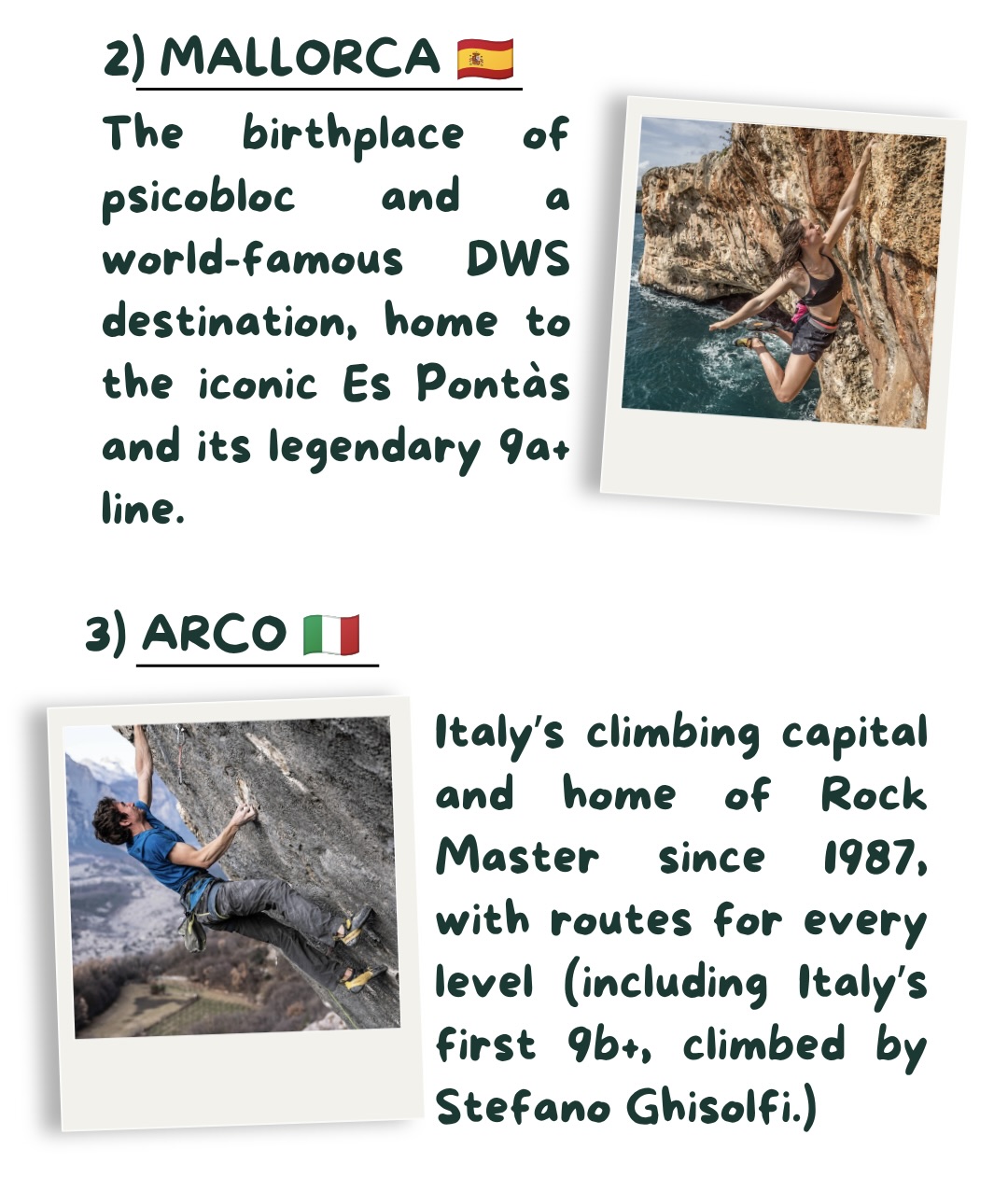 SICILY, MALLORCA AND ARCO
