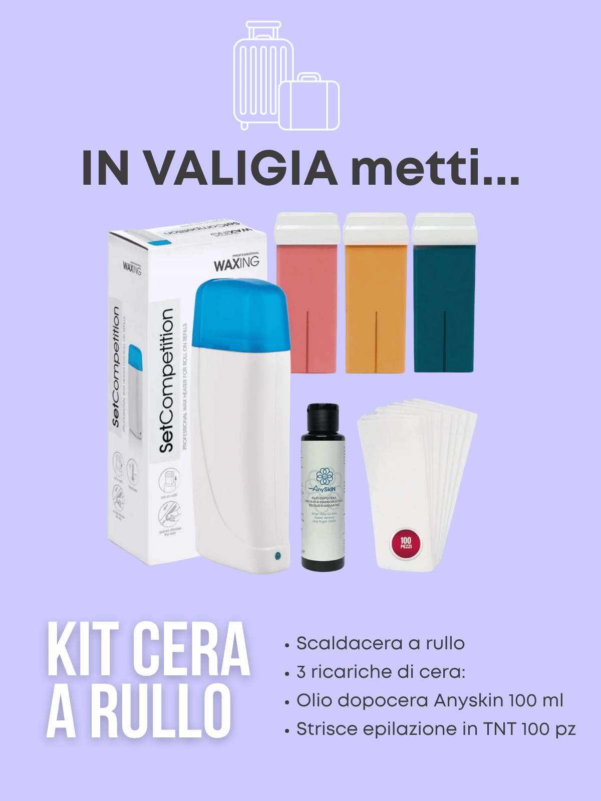 Kit cera a rullo