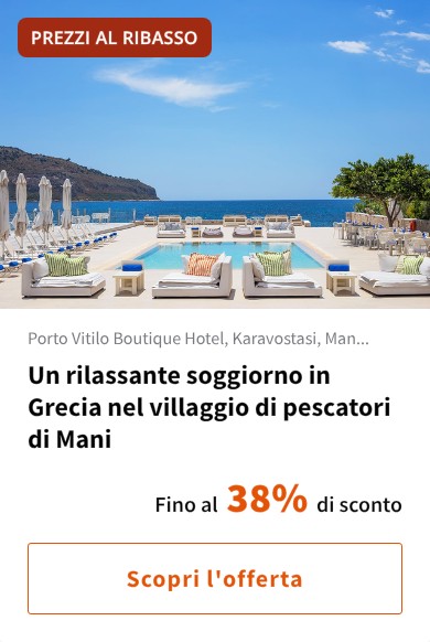 Un rilassante soggiorno in Grecia nel villaggio di pescatori di Mani
