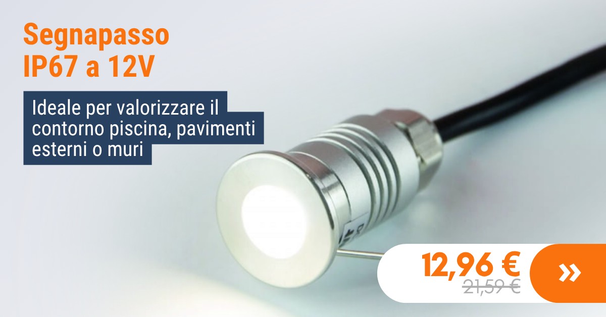 Segnapasso IP67 a 12V