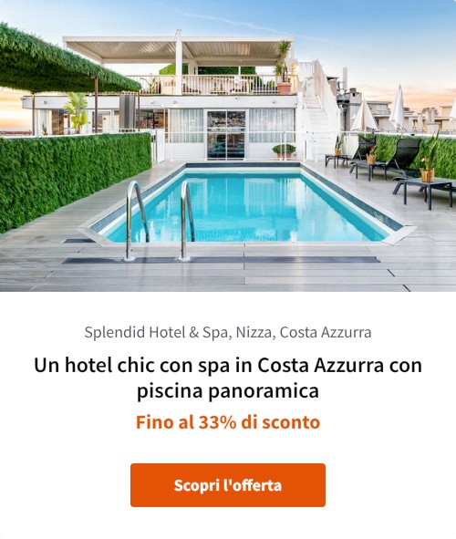 Un hotel chic con spa in Costa Azzurra con piscina panoramica