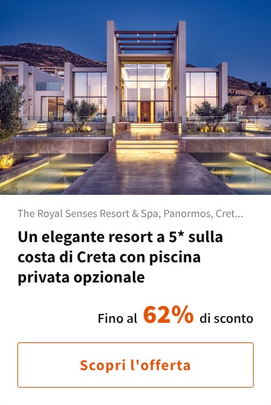 Un elegante resort a 5* sulla costa di Creta con piscina privata opzionale