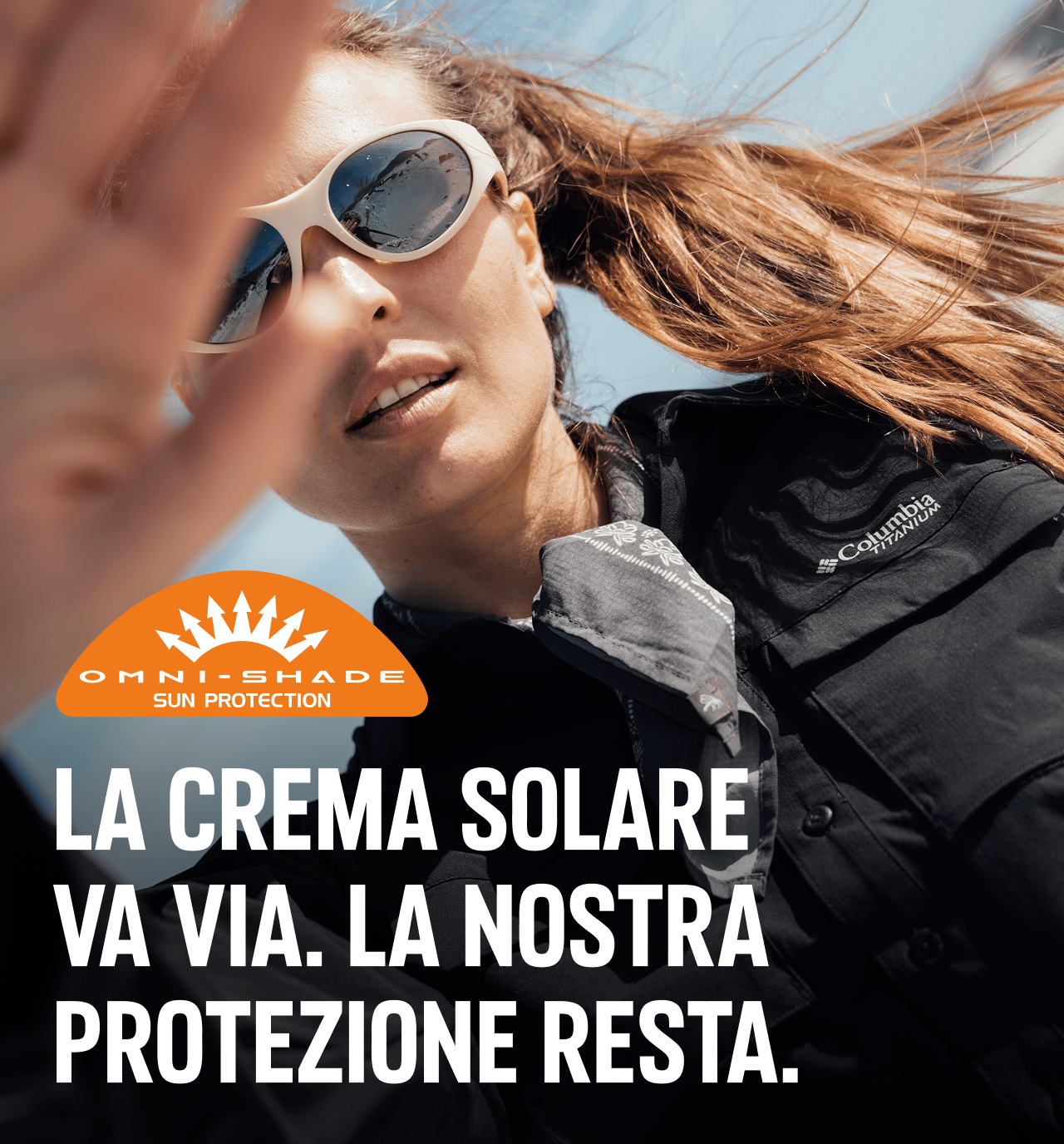 LA CREMA SOLARE VA VIA. LA NOSTRA PROTEZIONE RESTA.