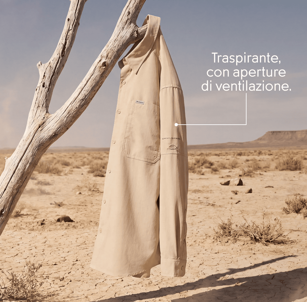 Traspirante, con aperture di ventilazione.