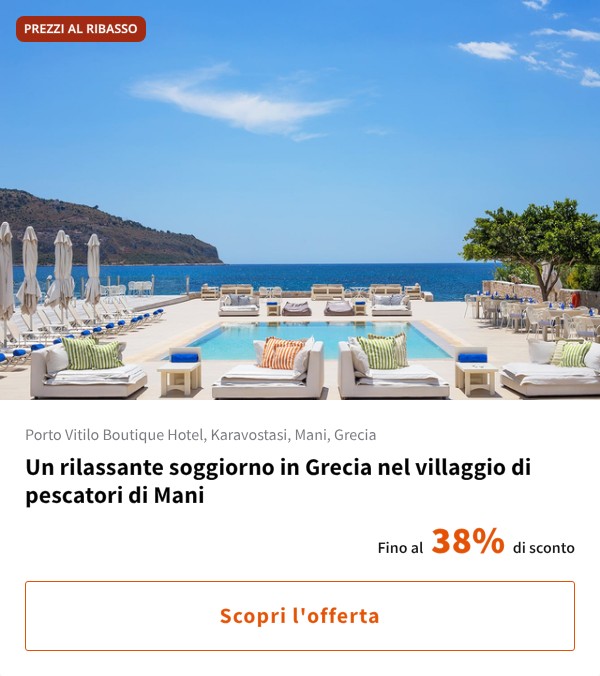 Un rilassante soggiorno in Grecia nel villaggio di pescatori di Mani