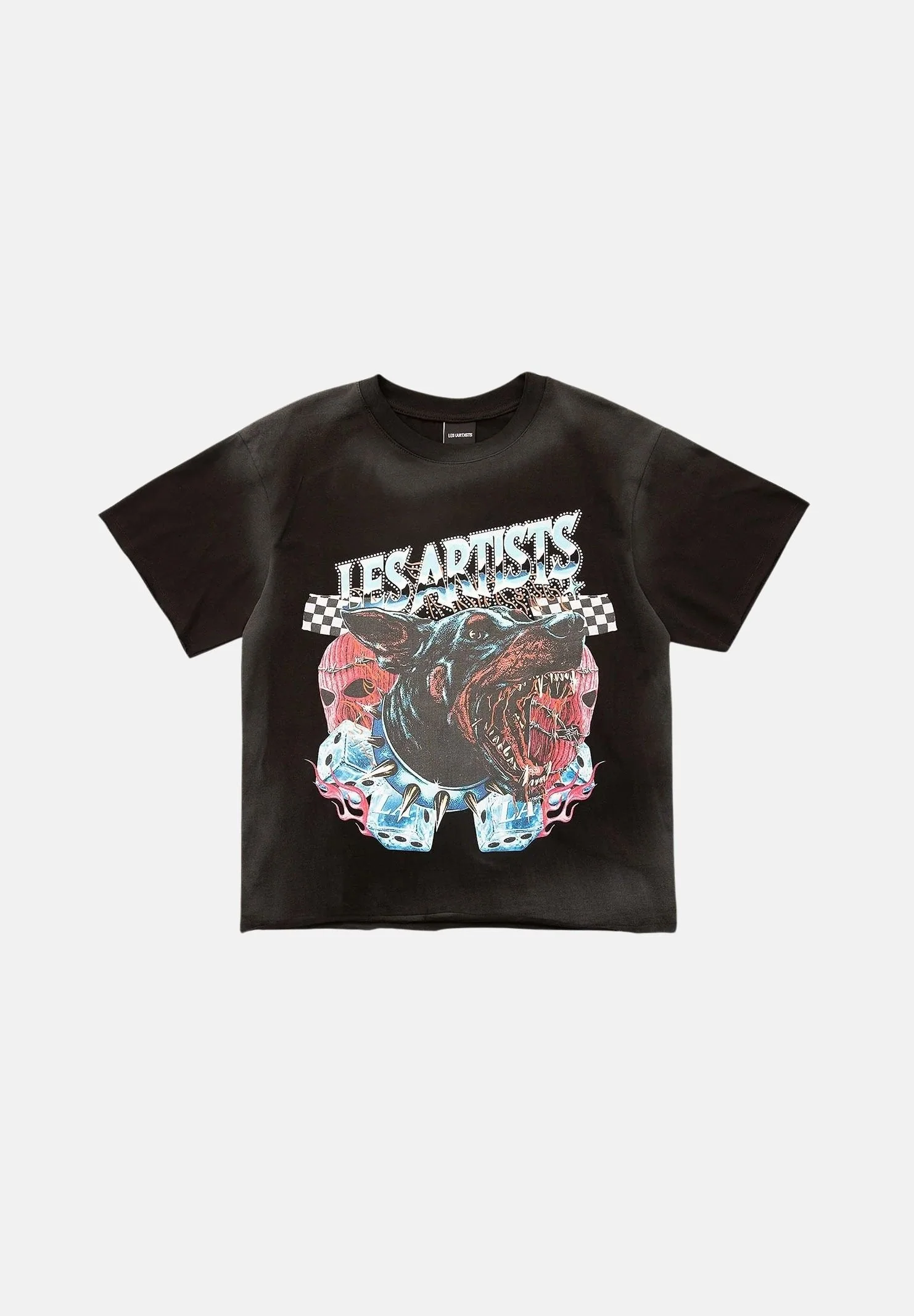 Image of LES ARTISTS T-shirt DOBERMAN Black per uomo e donna